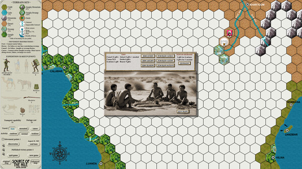 Screenshot z Source of the Nile Digital Edition