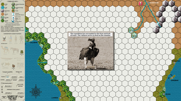 Screenshot z Source of the Nile Digital Edition