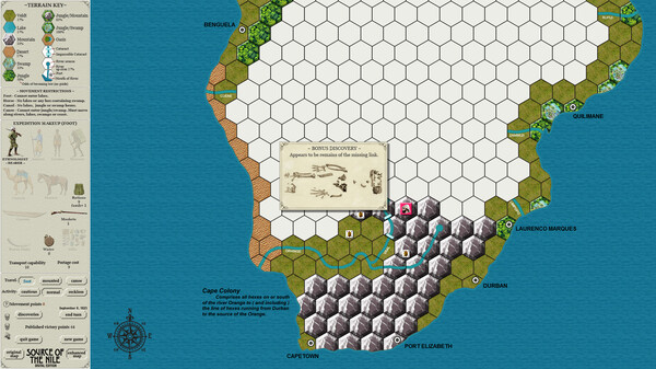 Screenshot z Source of the Nile Digital Edition