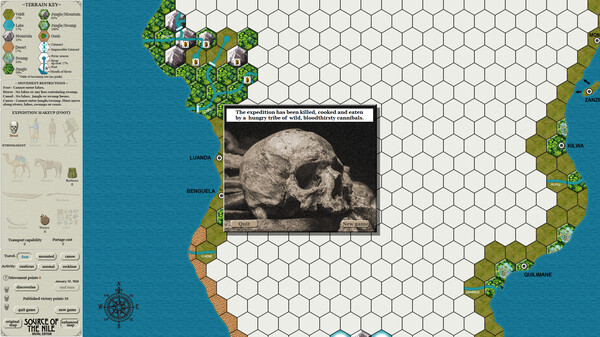 Screenshot z Source of the Nile Digital Edition