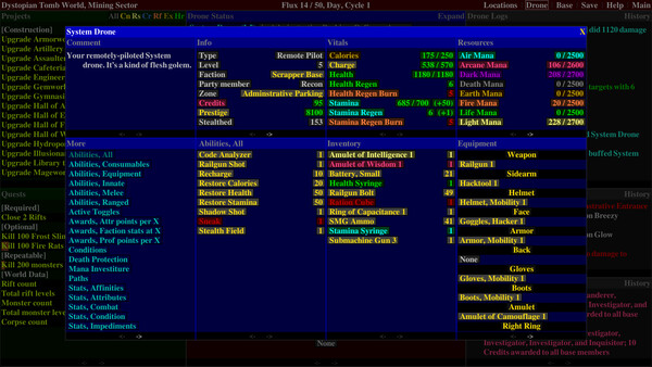 Screenshot z Distant Flux: System Initializing