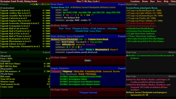 Screenshot z Distant Flux: System Initializing