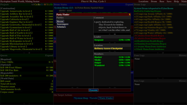 Screenshot z Distant Flux: System Initializing