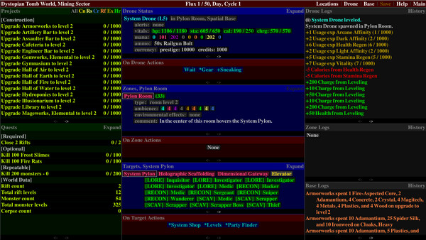 Screenshot z Distant Flux: System Initializing