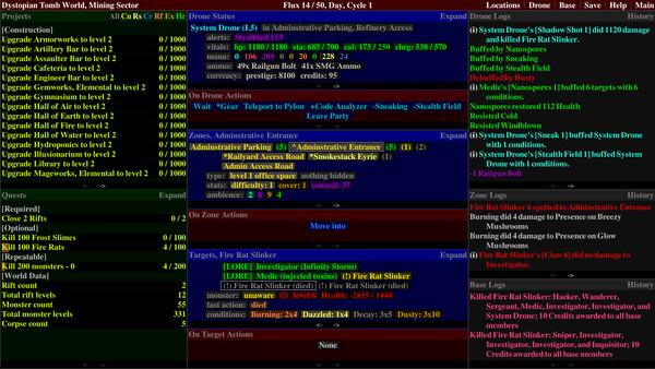 Screenshot z Distant Flux: System Initializing
