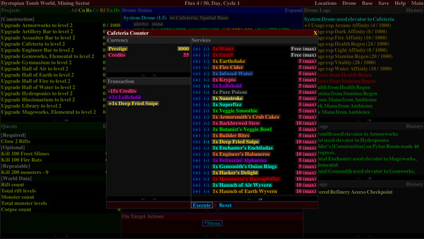 Screenshot z Distant Flux: System Initializing