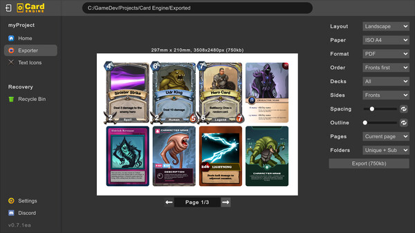 Card Engine Screenshot