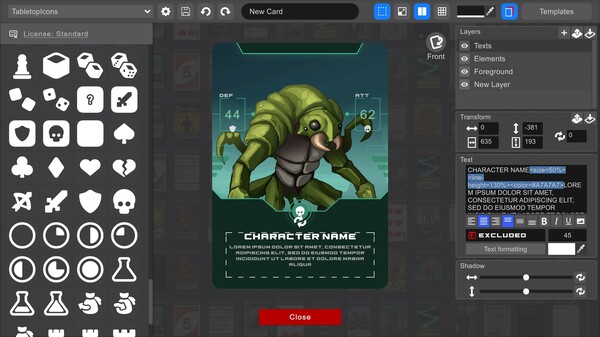 Card Engine Screenshot