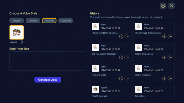 Voice Generator screenshot 3