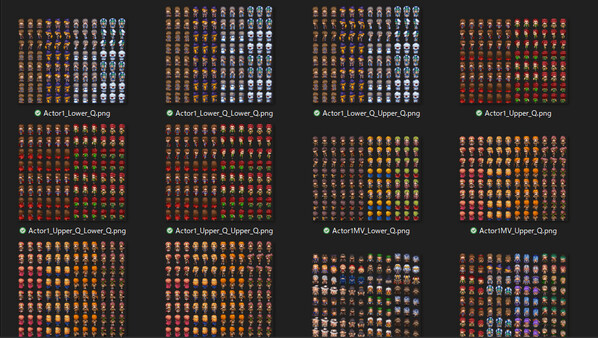 RPG Maker MZ - Diagonal Sprite Generator