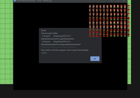RPG Maker MV - Diagonal Sprite Generator