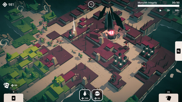 Скриншот 1 из игры Wandering Monolith: Rogue TD