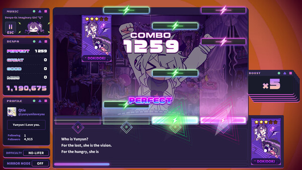 Yunyun Syndrome!? Rhythm Psychosis Screenshot