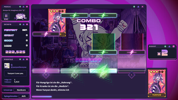 Yunyun Syndrome!? Rhythm Psychosis Screenshot 2
