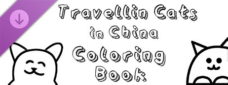 Travellin Cats in China - Coloring Book cover art