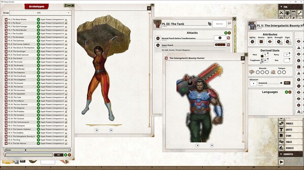 Fantasy Grounds - Supers Powers Archetypes