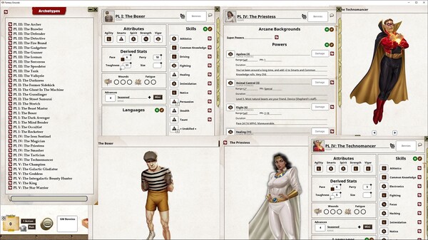 Fantasy Grounds - Supers Powers Archetypes