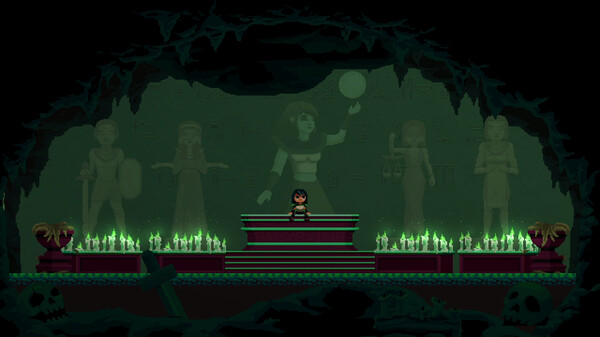 Screenshot of A Tale of Sand and Bone gameplay showing in-action mechanics
