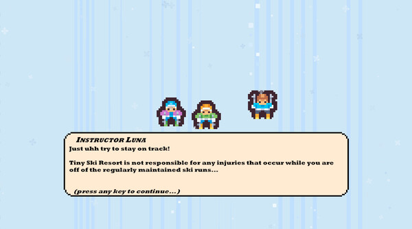 Tiny Ski game for Linux 1