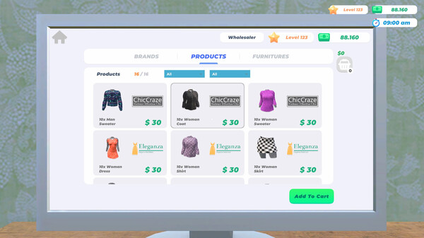 Screenshot z Clothing Store Simulator