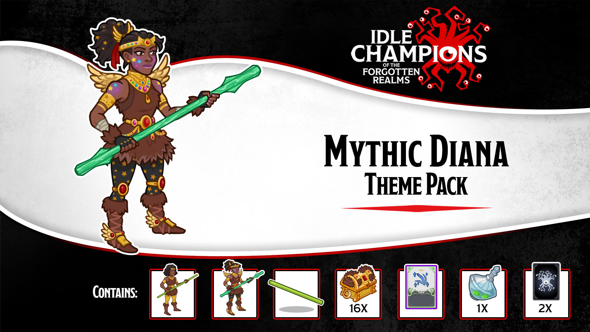 Idle Champions - Mythic Diana Theme Pack Featured Screenshot #1