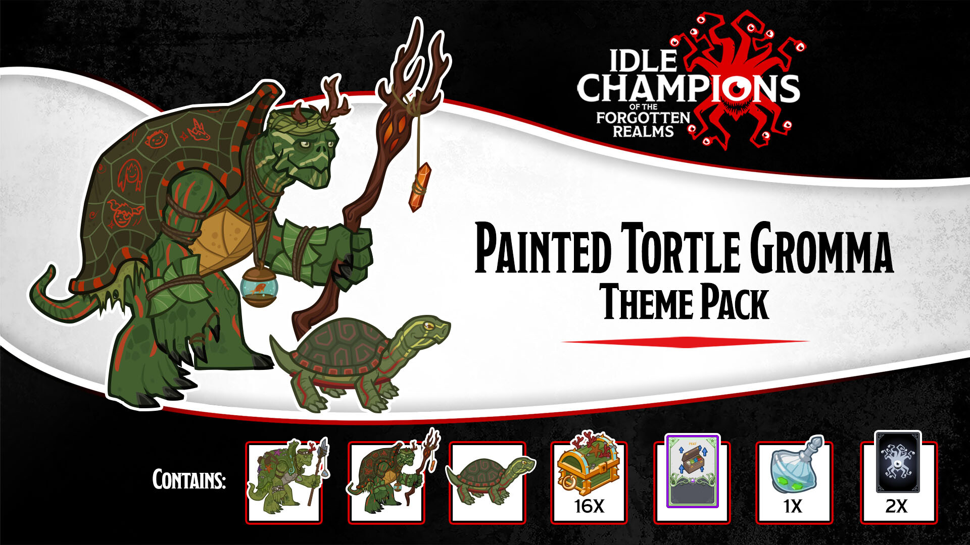 Idle Champions - Painted Tortle Gromma Theme Pack Featured Screenshot #1