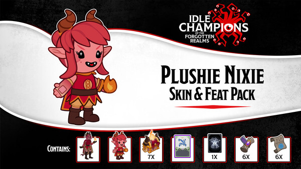 Idle Champions - Plushie Nixie Skin & Feat Pack