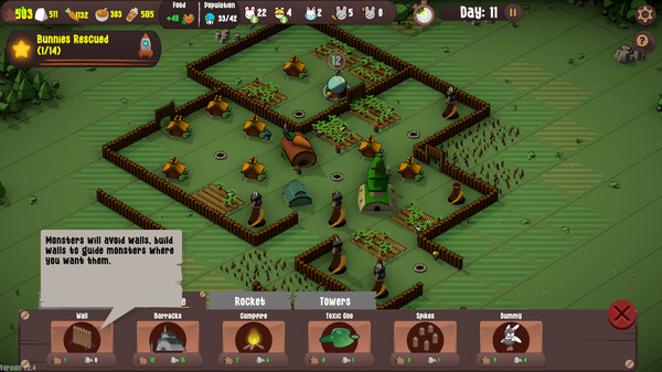 Screenshot z Bunny Bunker
