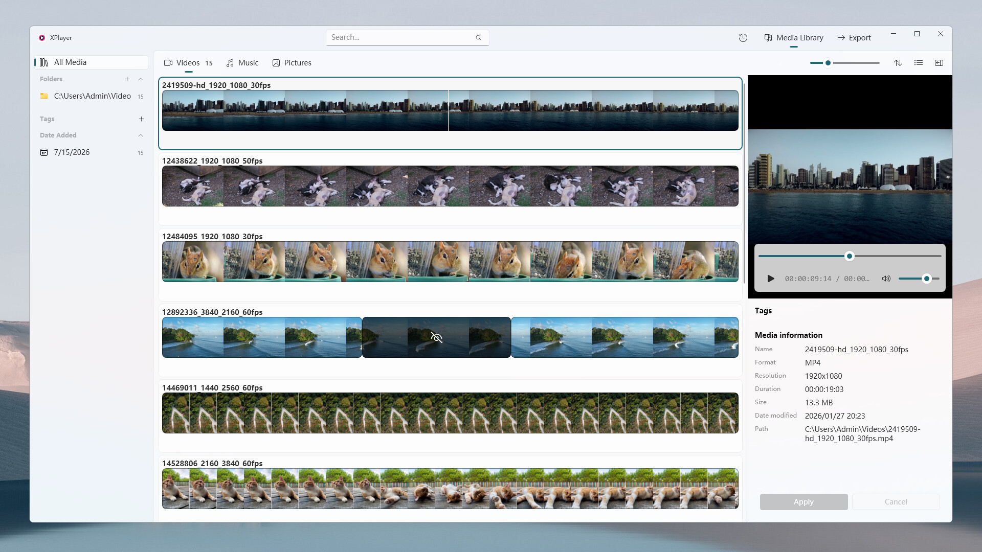 XPlayer screenshot 2
