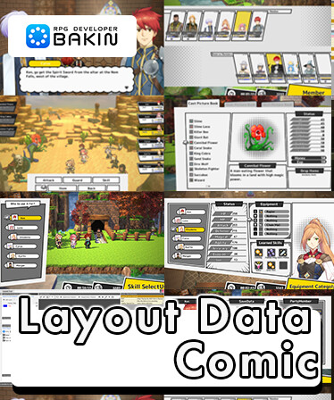 RPG Developer Bakin Layout Data Comic