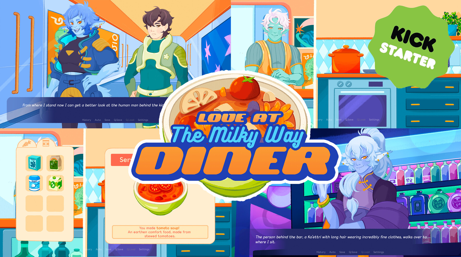 Love at The Milky Way Diner: Demo PC gameplay screenshot 1 of 6