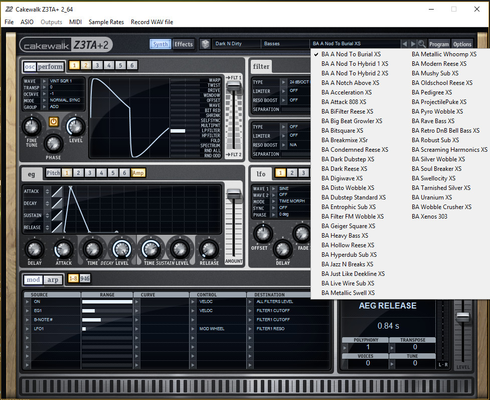 Z3TA+ 2 - Xenos Soundworks: Dark 'n' Dirty Featured Screenshot #1