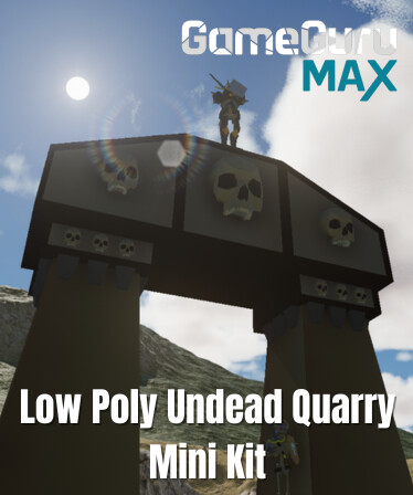 GameGuru MAX Low Poly Mini-Kit - Undead Quarry