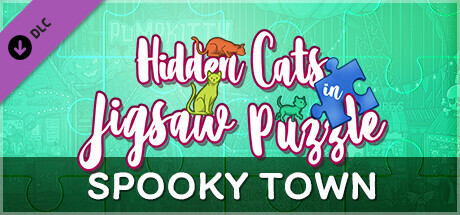 Hidden Cats in Jigsaw Puzzle - Spooky Town banner image