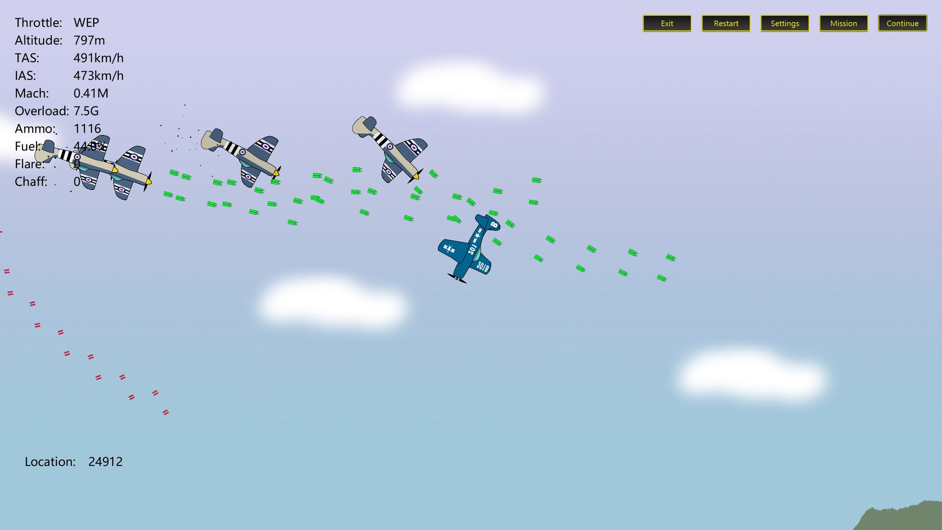 2D Dogfight - Sunset and Sunrise Featured Screenshot #1