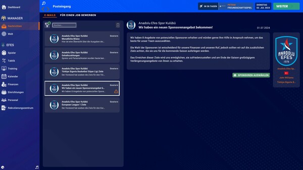 Pro Basketball Manager 2025 Screenshot 1