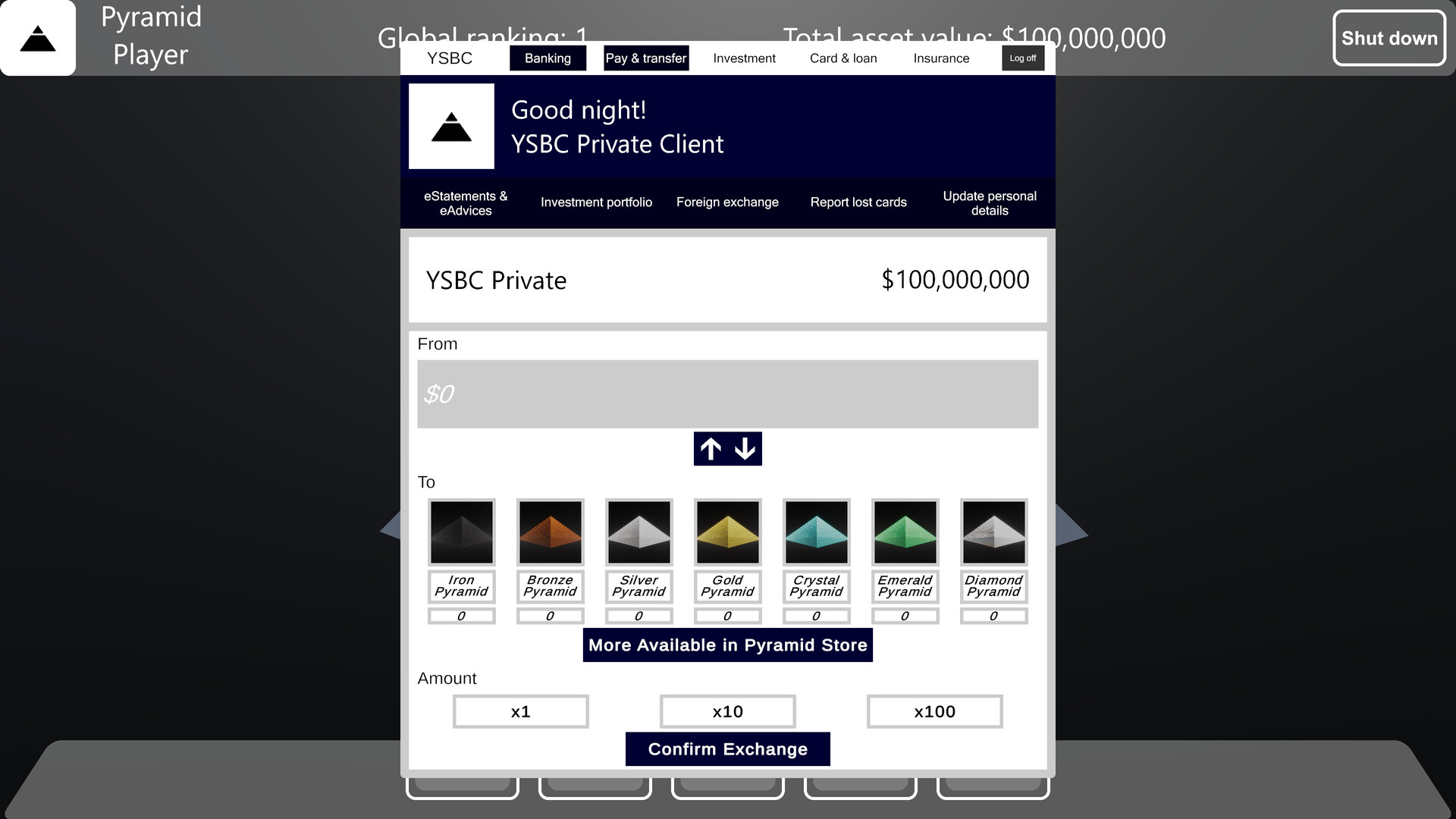 Pyramid Game screenshot #2