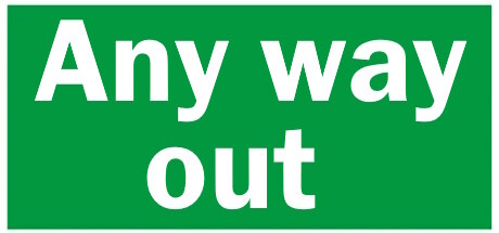 Any way out banner