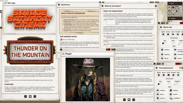 Fantasy Grounds - Savage Saturday Cinema: Thunder on the Mountain