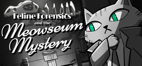 Steam header art for Feline Forensics and the Meowseum Mystery