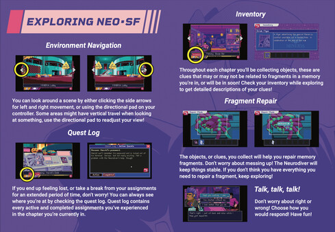 Read Only Memories: NEURODIVER - Game Manual