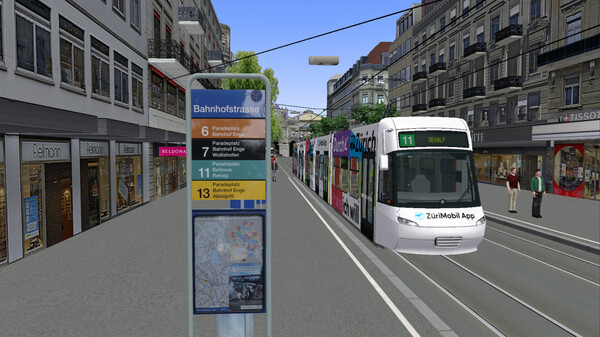 OMSI 2 Add-on Zürich Tram Linie 11 — скриншот 15