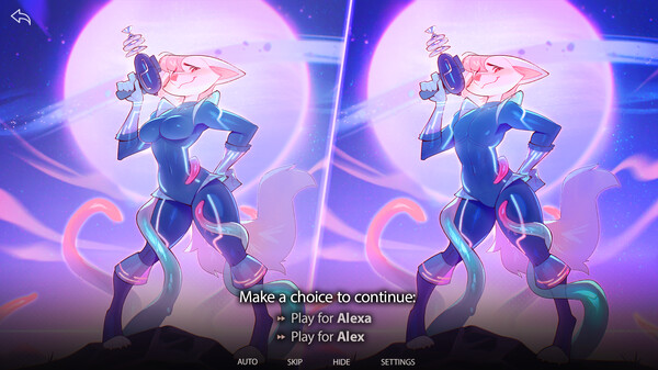 Screenshot of Furry from Outer Space gameplay showing in-action mechanics