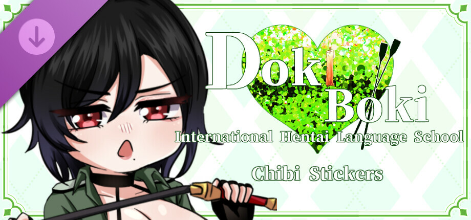 Doki Boki International Hentai Language School Chibi Stickers cover art
