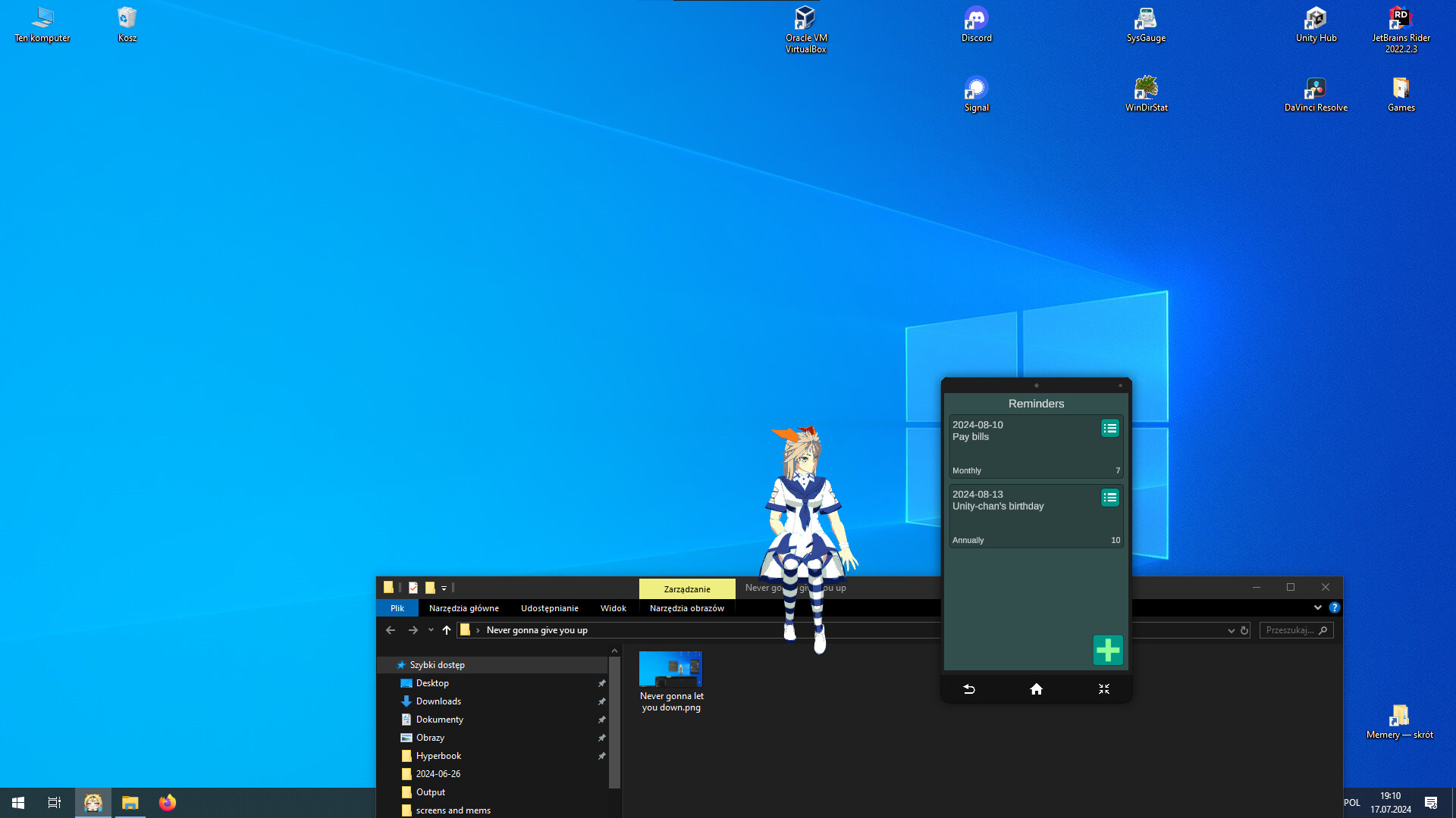 Unity-Chan: Desktop Companion screenshot #5