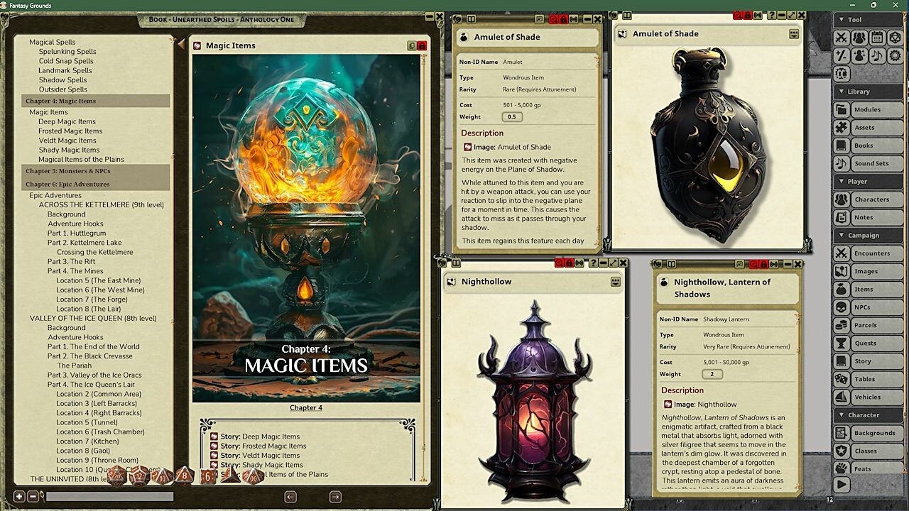 Fantasy Grounds - Unearthed Spoils Anthology Oneのスクリーンショット 1