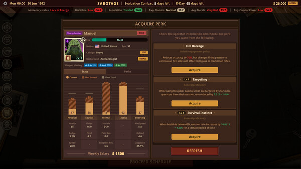 Private Military Manager: Tactical Auto Battler Demo