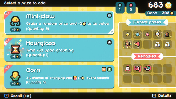 Screenshot of Cupiclaw