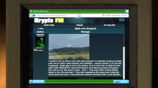 Krypta FM game for windows Pc 1