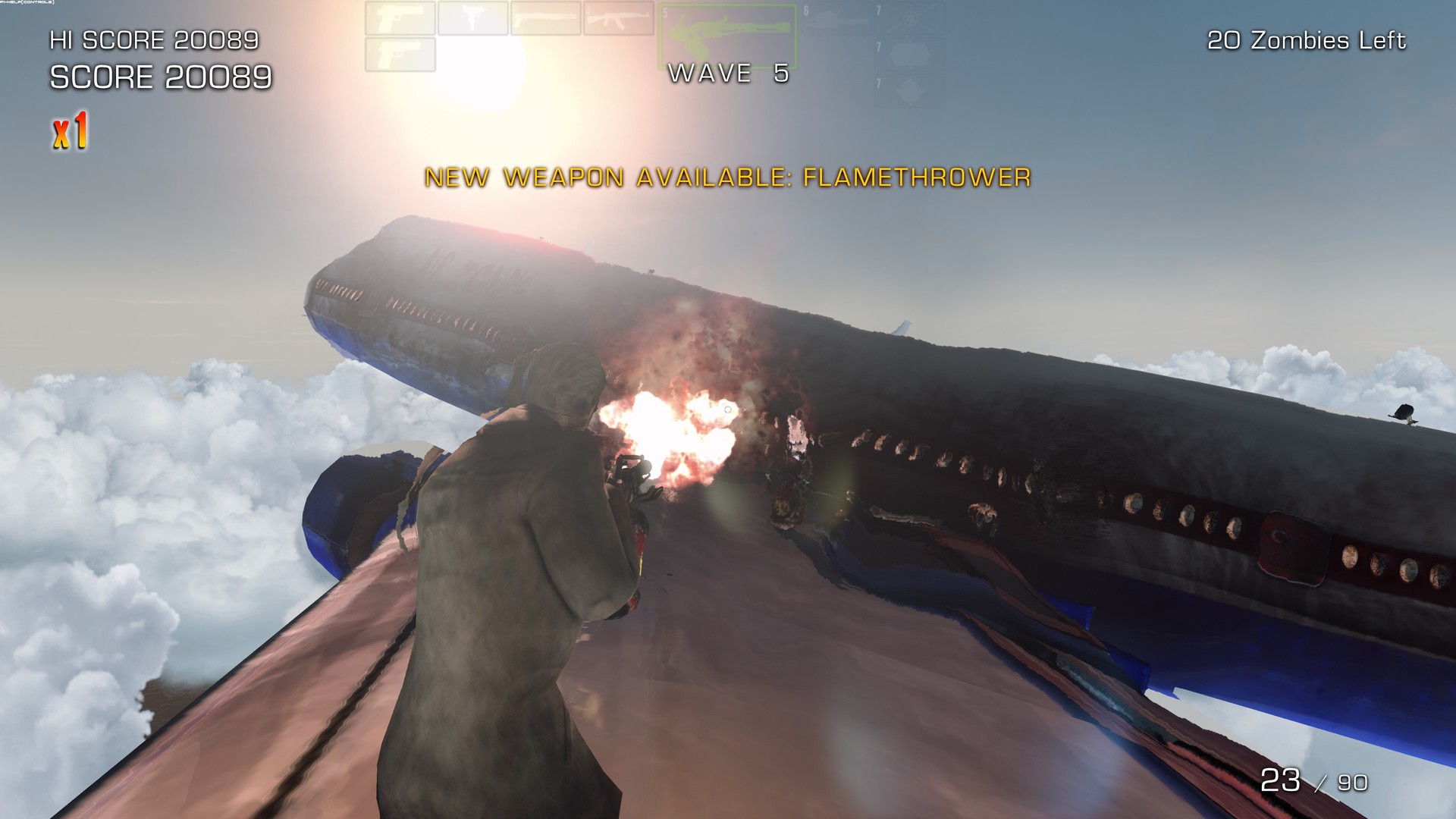 #9. Zombies on a Plane (Steam) By: Fulqrum Publishing